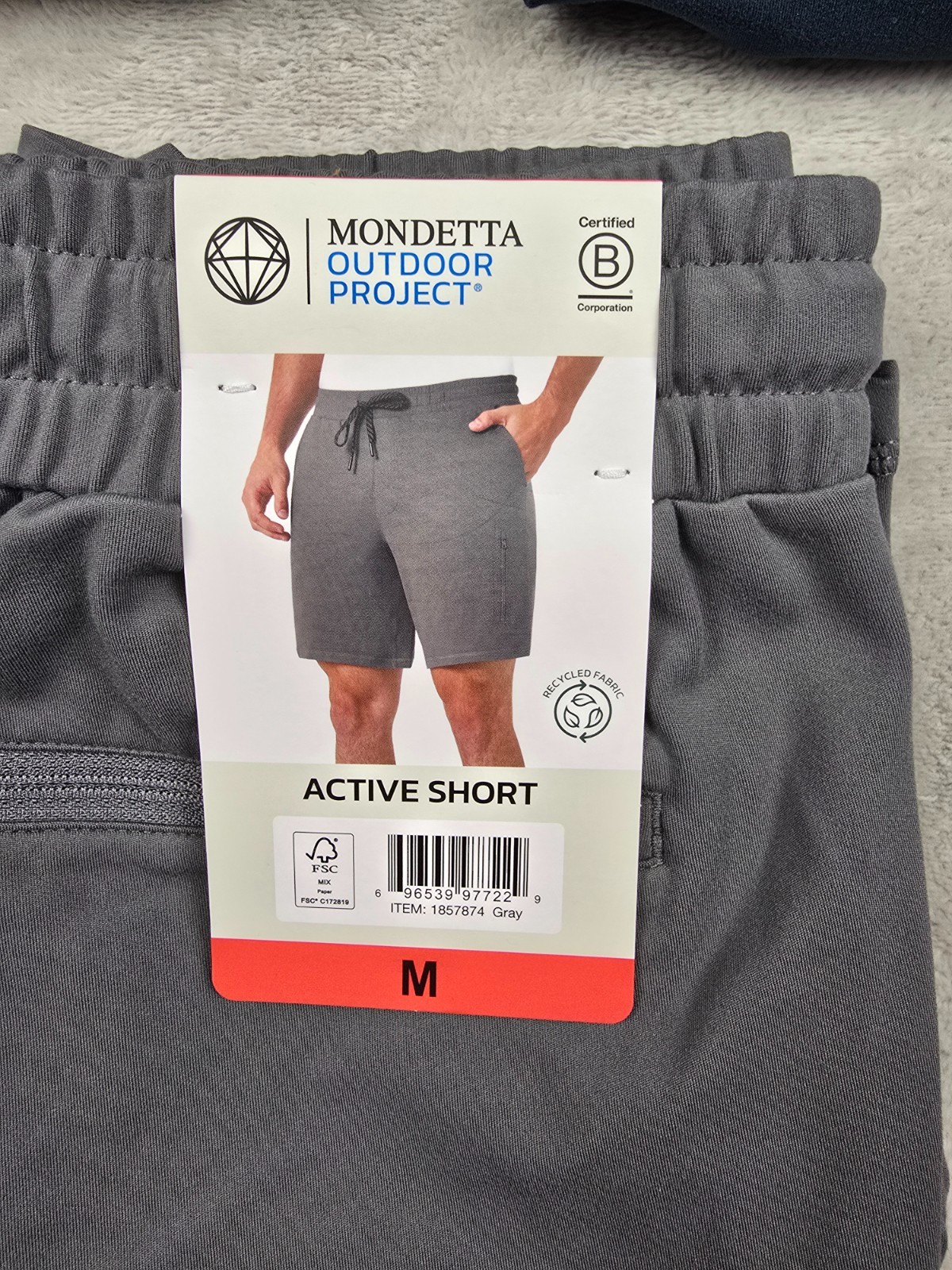 New Mondetta Outdoor Project Active Shorts Mens Zip Pocket Pick Size Color