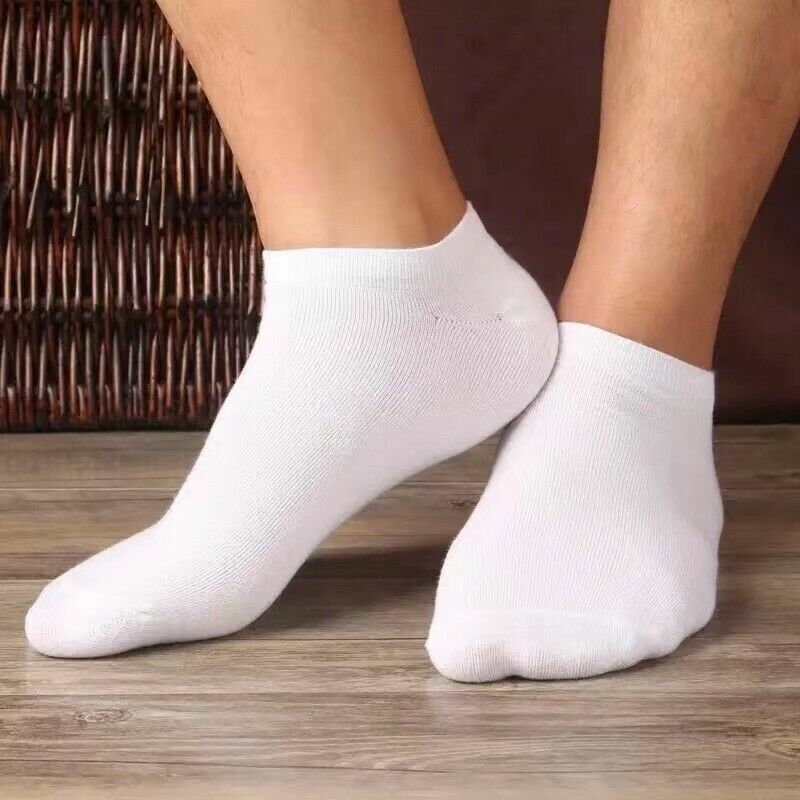 Lot 1-12 Pairs Mens Womens Ankle Socks Sport Cotton Crew Socks Low Cut Invisible