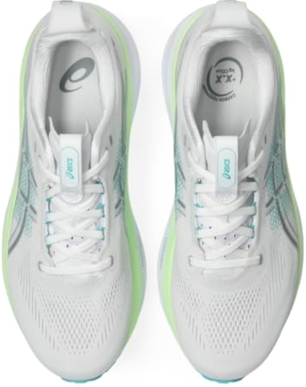 ASICS, Men’s, Gel-Kayano 33, White/Energy Aqua, 12, Wide – White/Energy Aqua – 1