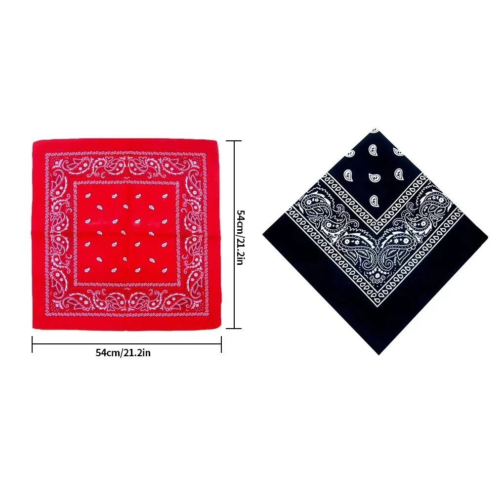 USA Seller 100% Cotton Paisley Bandanas 22″X22″ Scarf Head Neck Bandannas