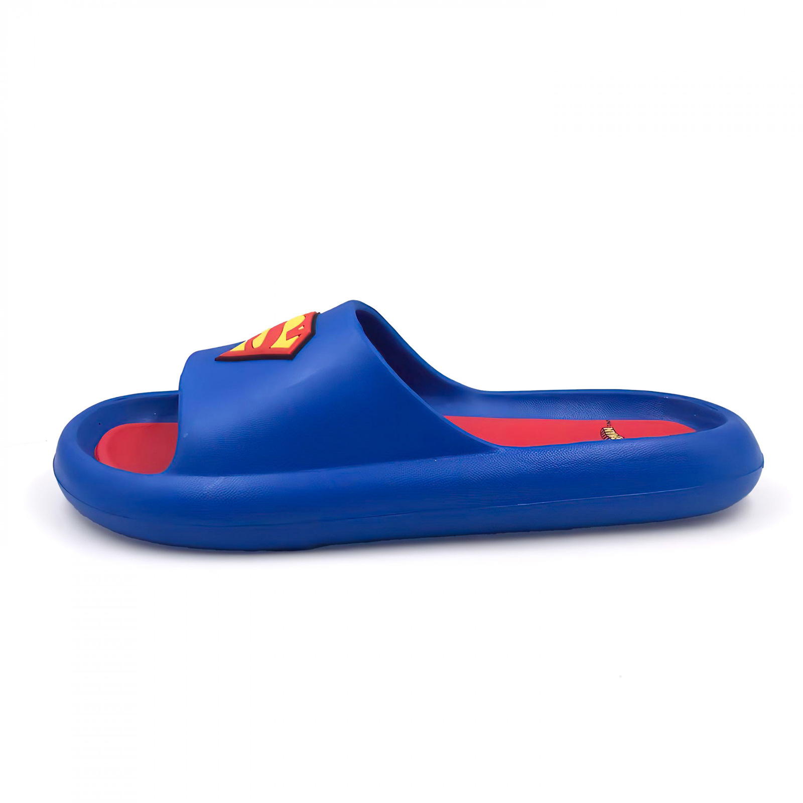 Superman Logo Men’s Cloud Comfort Foam Slide Sandals Multi-Color