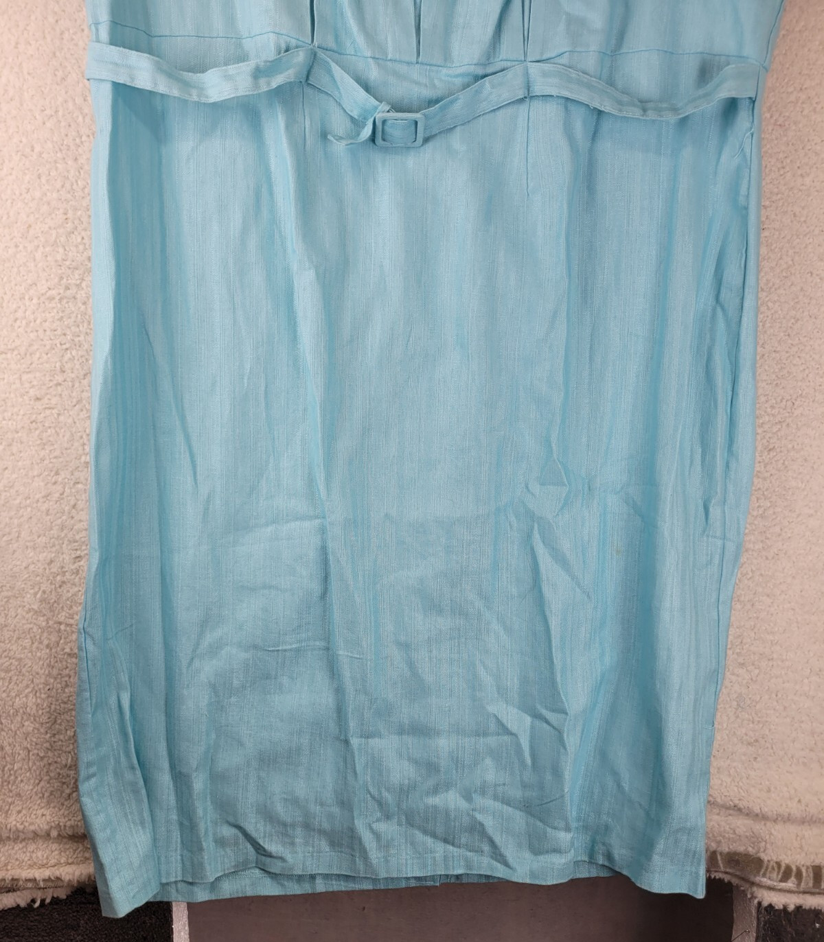 Jessica London Career Dress Womens 22 Blue Belted Milkmaid Old Money Back Zip