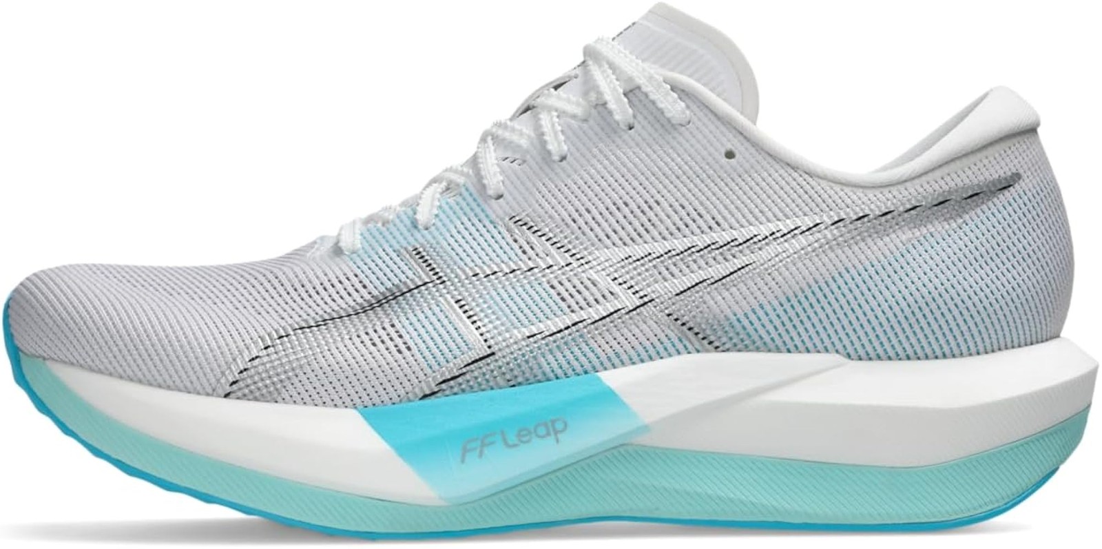 ASICS Unisex Magic Speed 5 Running Shoes, 12.5M / 14W, White/Pure Silver – White