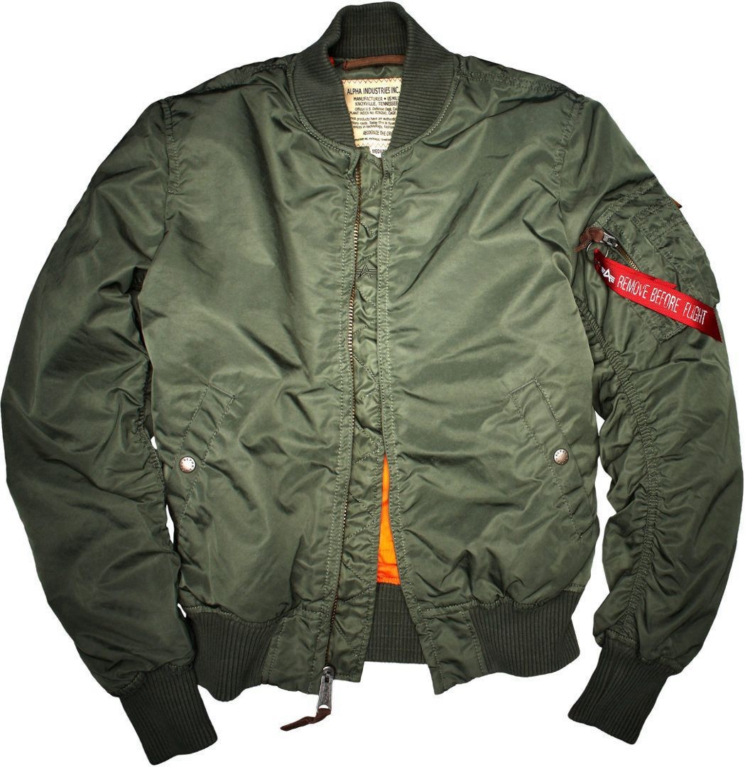 Alpha Industries MA-1 Bomber Flight Jacket / VF59 Fit (Slim) / Sage Green / XL
