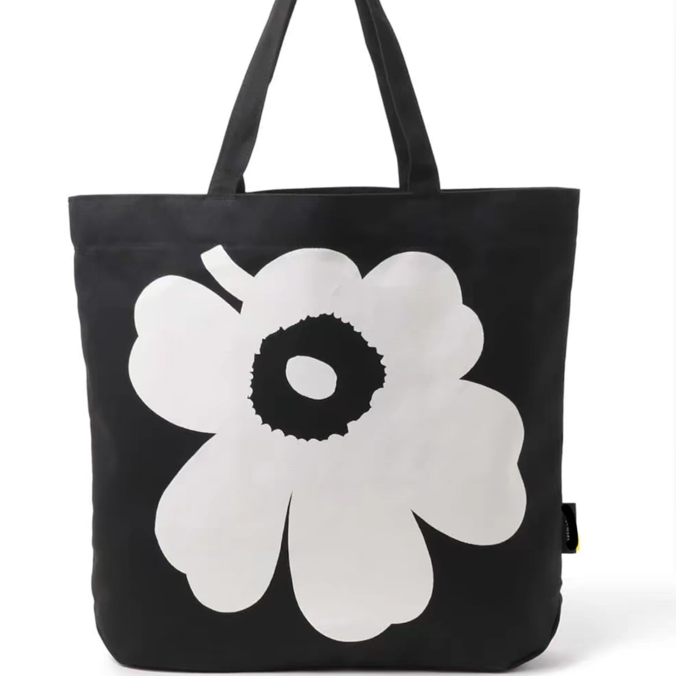 White Flower Print Canvas Tote Bags Handbags Shouder Bags New