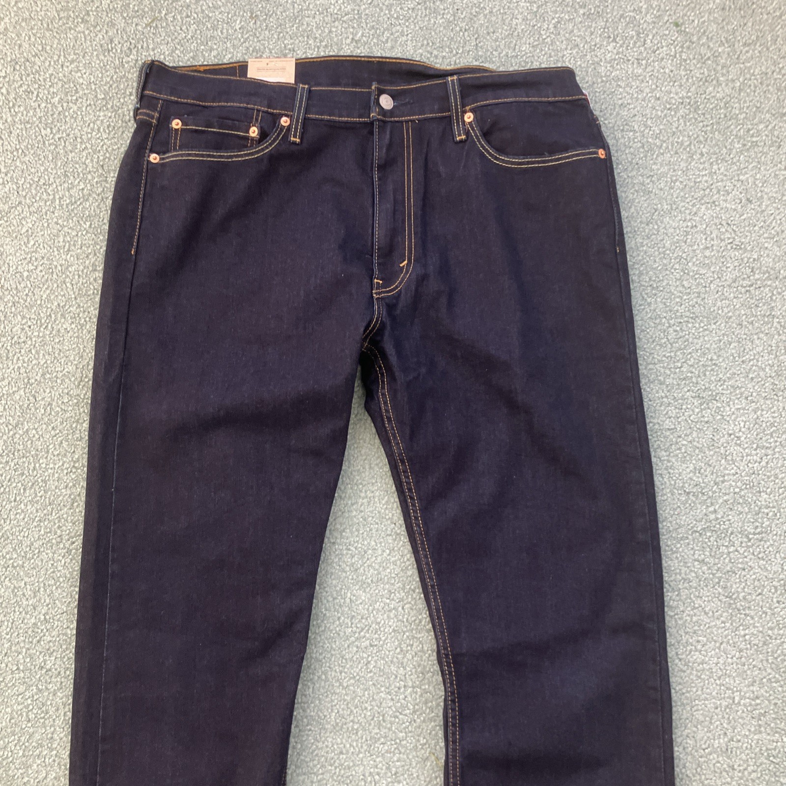 NWT Men’s Levi’s 513 Slim Stretch Straight Dark Wash Blue Jeans Size 36”x30”