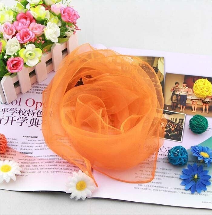 Scarf Chiffon Silk Scarves Small Square Ladies Women Hair Tie Band Head Neck