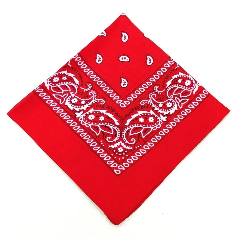 1-10Pcs Bandana 100% Cotton Paisley Print Double-Sided Scarf Head Neck Face Mask