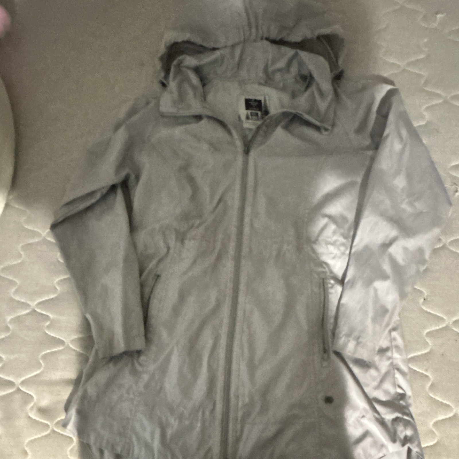 Freedom Trail by Kyodan Women’s Hooded Full Zip Windbreaker Jacket Gray G/L Long