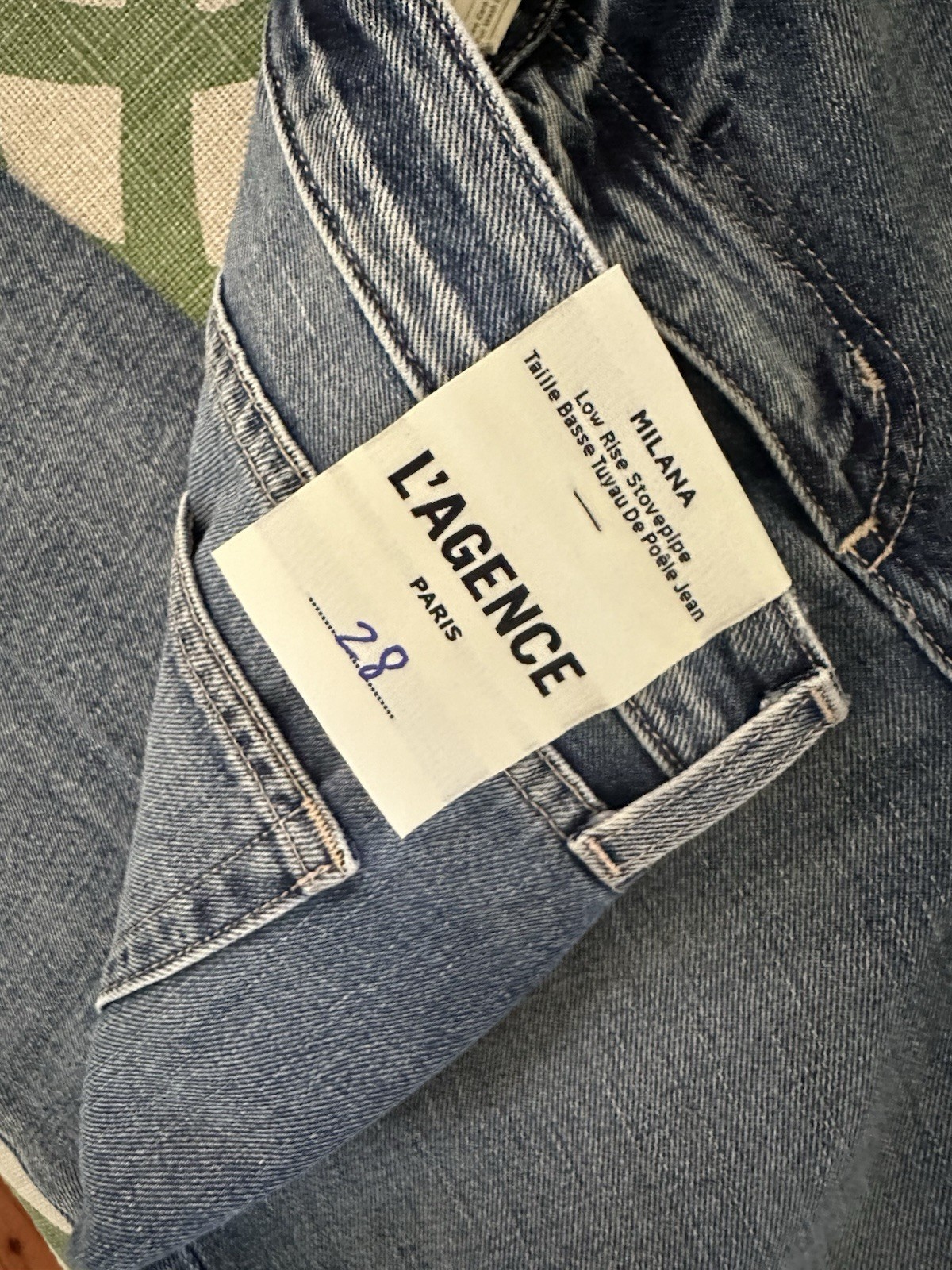 L’agence Milana Low Rise Stovepipe Jeans Size 28