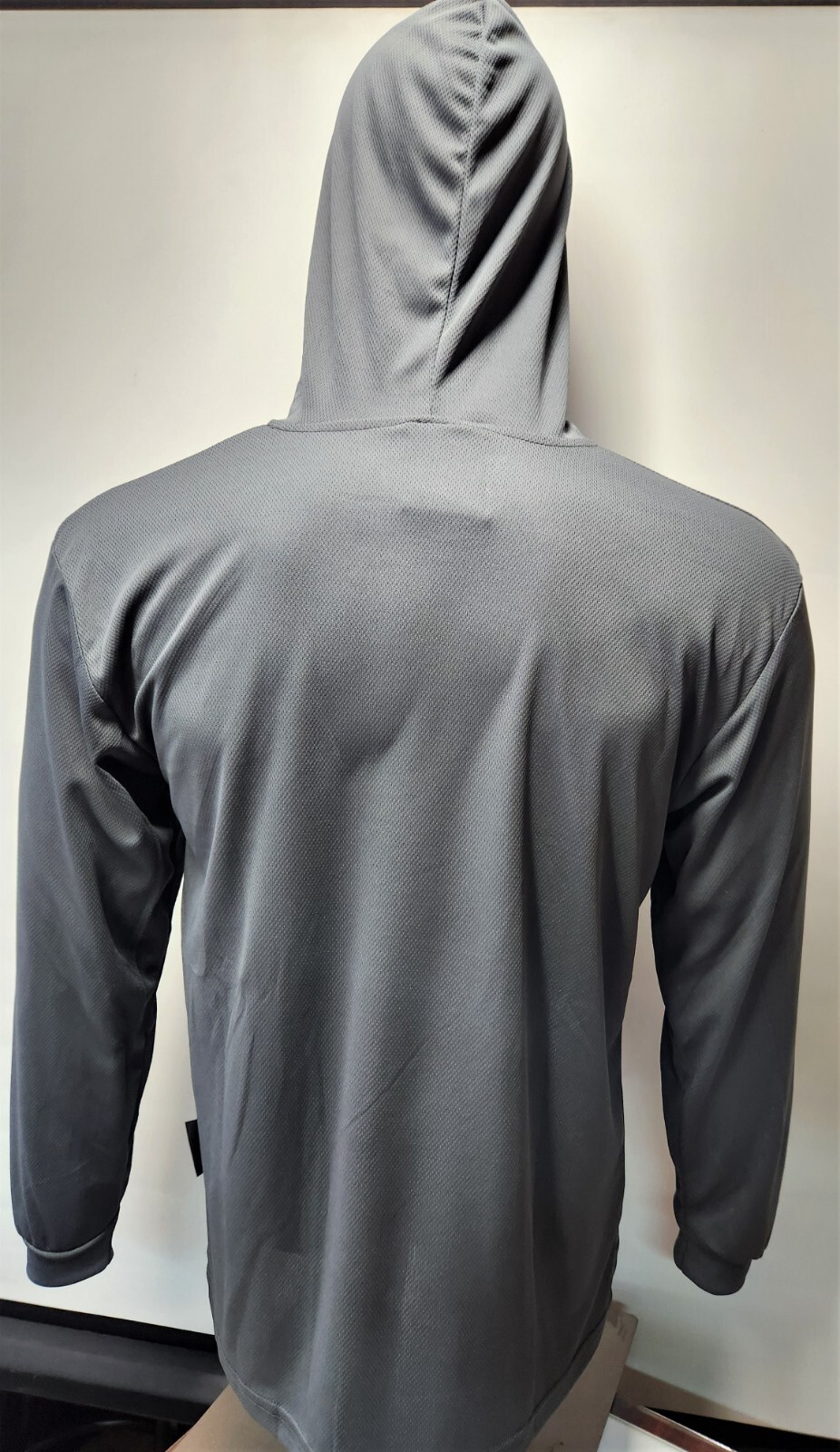BLACK, Grey, BLUE Long Sleeve Safety Shirt With Hoodie, Polyester Birdeye Mesh