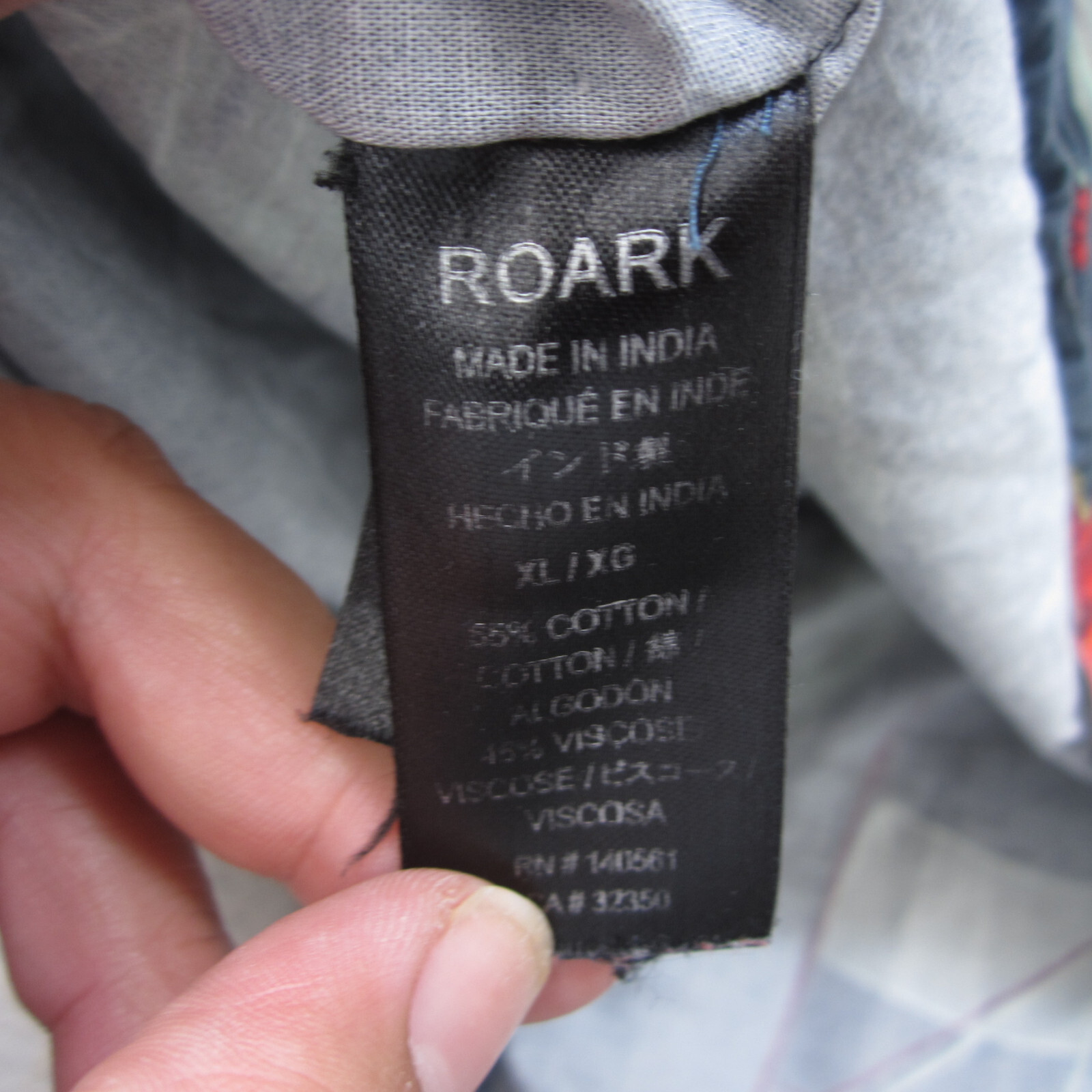 Roark Shirt Mens XL Button Up Jamie Thomas Capsule Hawaiian Camp Floral