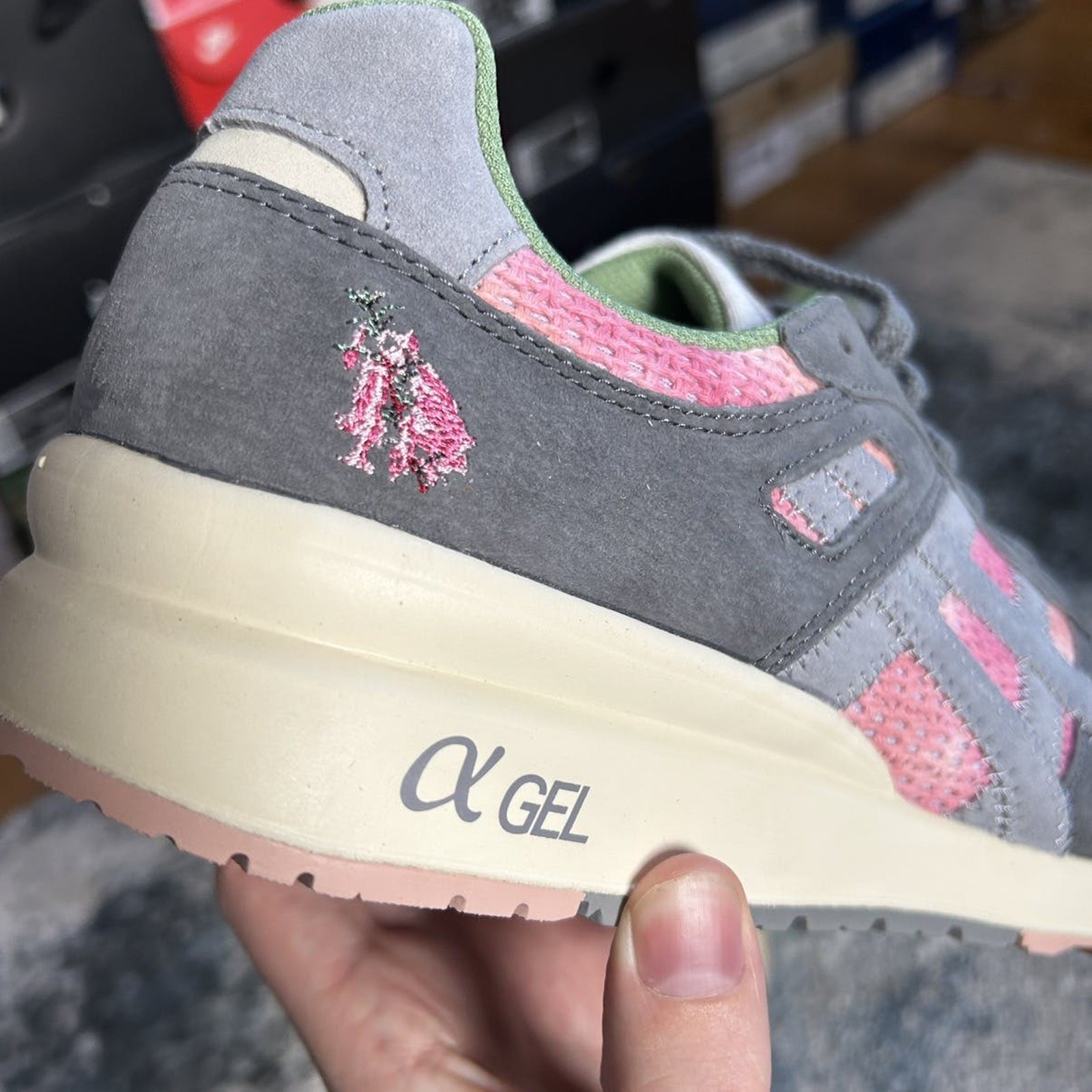 1201A510-021 asics x Up There Australia GT-ii METROPOLiS PiEDMONT GREY PiNK SAGE