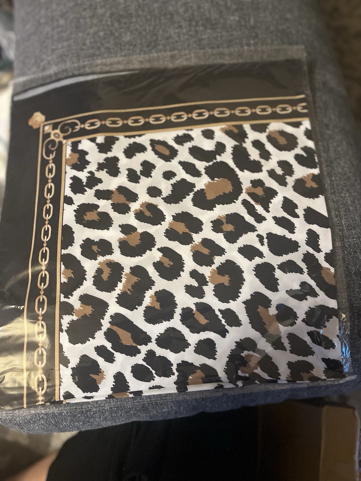 Women’s Square Scarf Wrap Animal Print Pattern Multicolor
