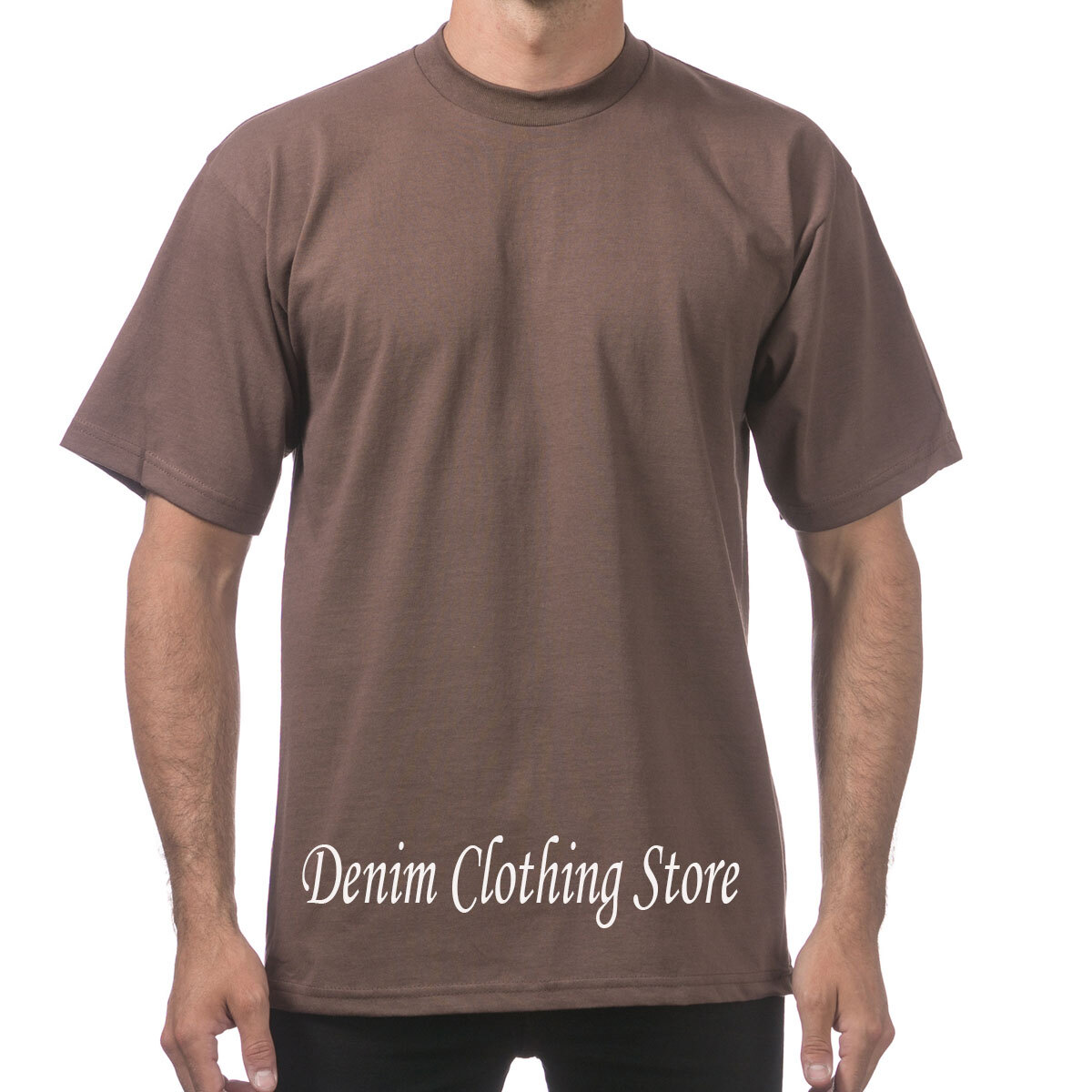 1 NEW PRO CLUB MEN’S BLANK HEAVY WEIGHT CREW NECK SHORT SLEEVE T-SHIRT S – 10XL