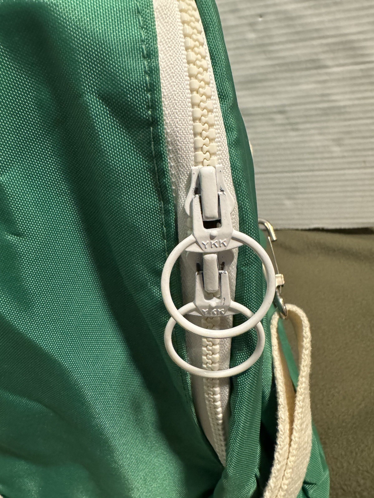 Vintage NYI Goldman Sachs Duffel Bag Green Retro Wall Street Gym Travel Rare