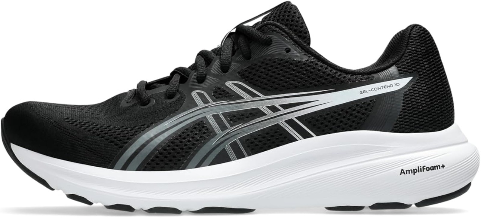 ASICS Men’s Gel-Contend 10 Running Shoes, 7.5, Black/White – Black/White – 7.5