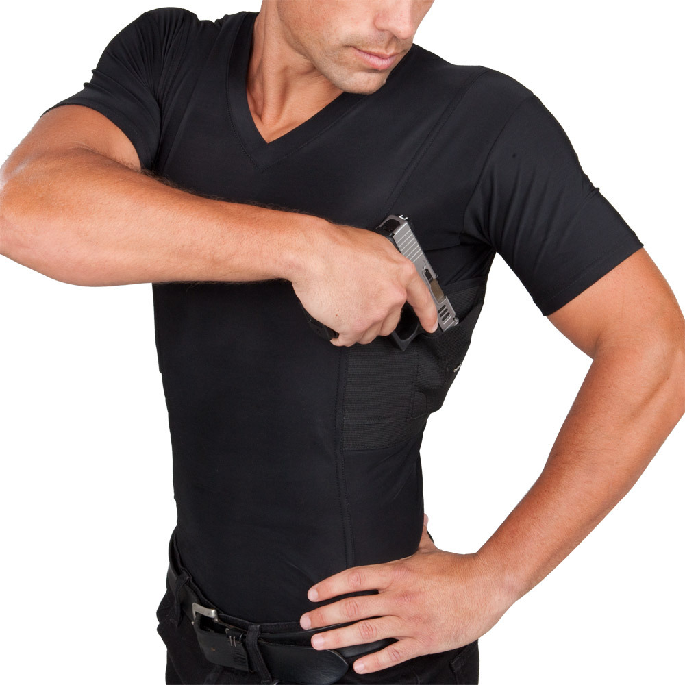 Men’s Concealed Carry V-Neck Tee