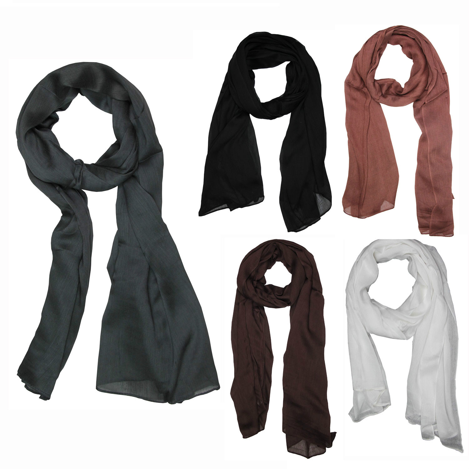 Large 100% Rayon Women Scarf Shawl Woven Soft Scarves