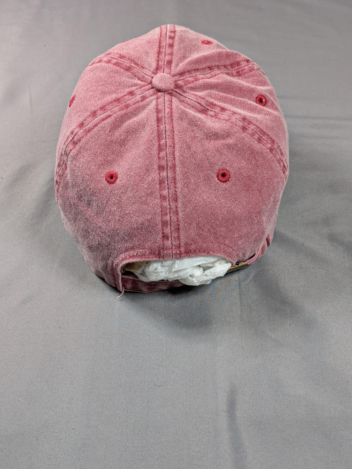 Vintage Young Money Hat Strap Back Mens Red Chambray Baseball Lil Wayne Y2K Rap