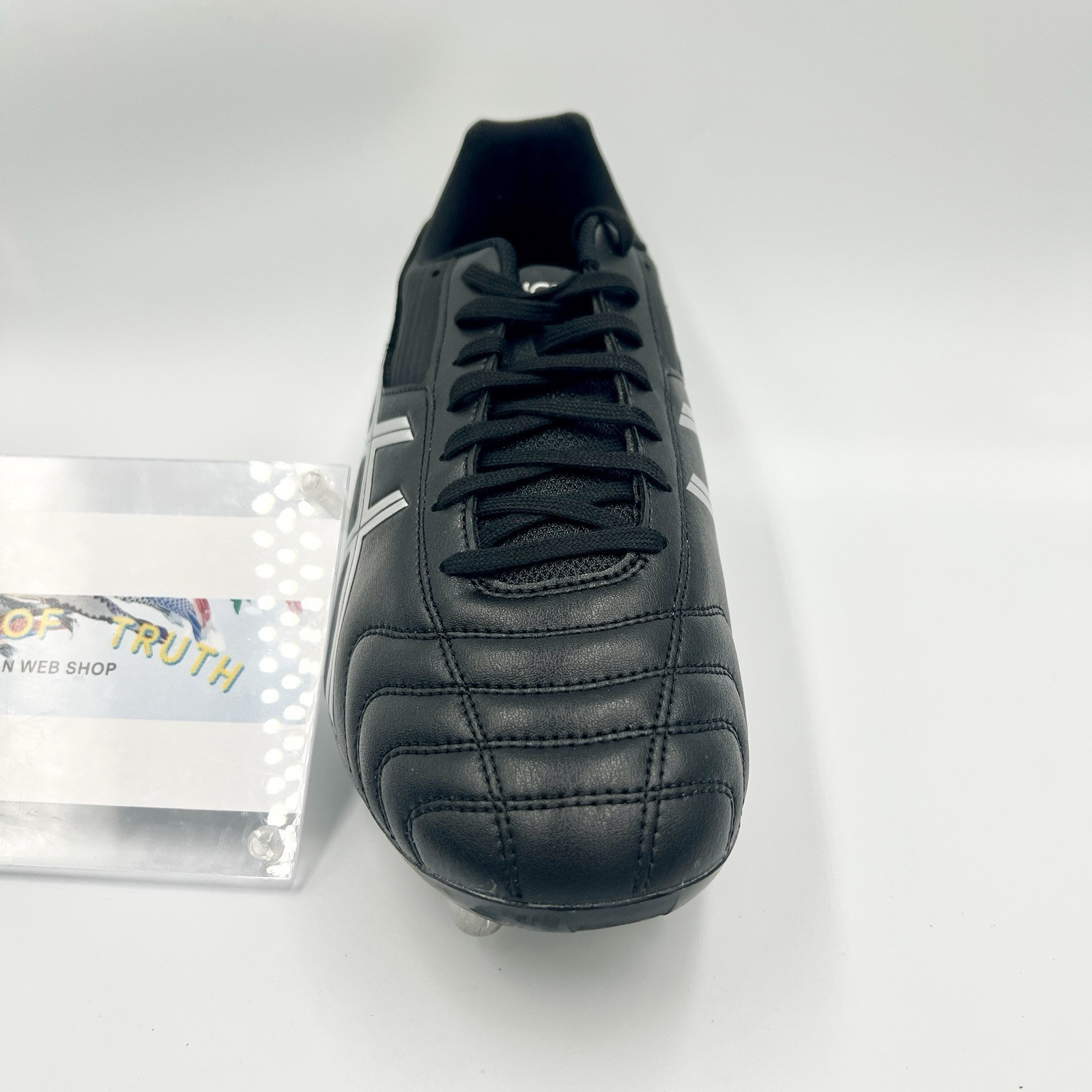 ASICS LETHAL TACKLE “WIDE” P507Y.003 Black Pure Silver Rugby Cleats US4-15