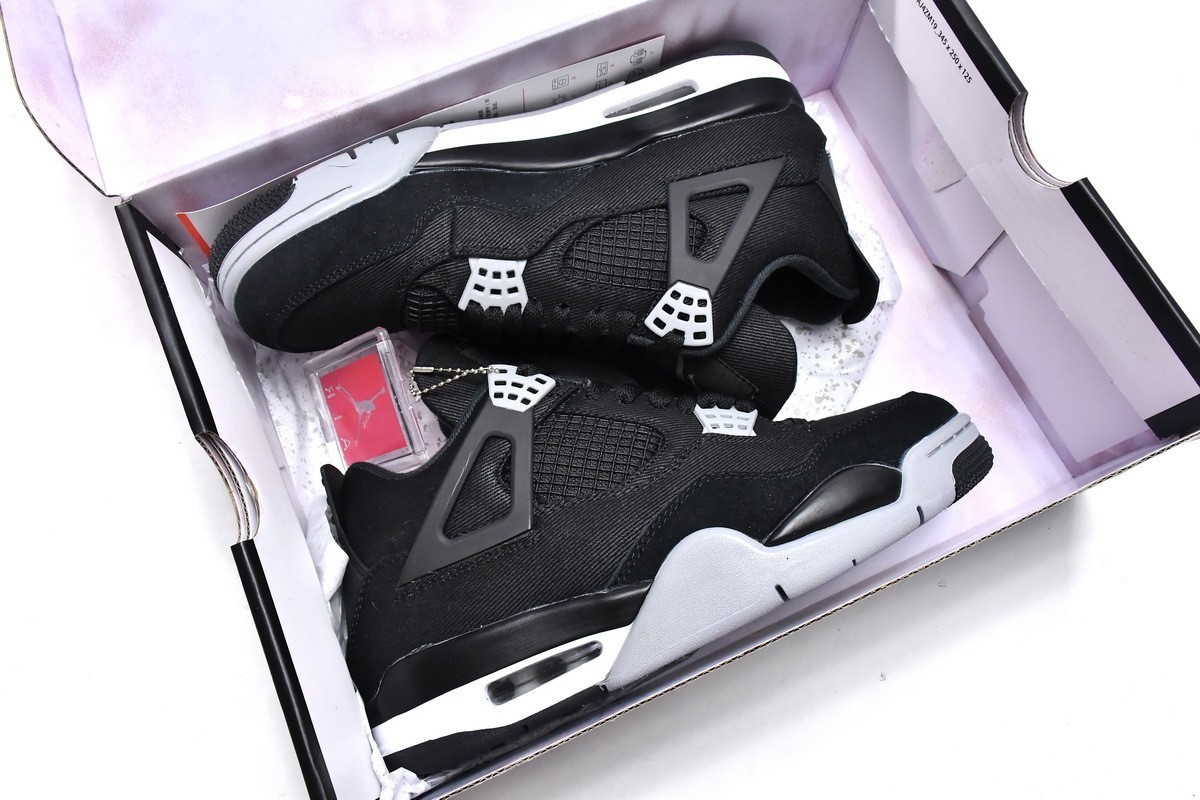 Jordan 4 SE “Black Canvas” Men’s Mid Top Retro Basketball Shoes