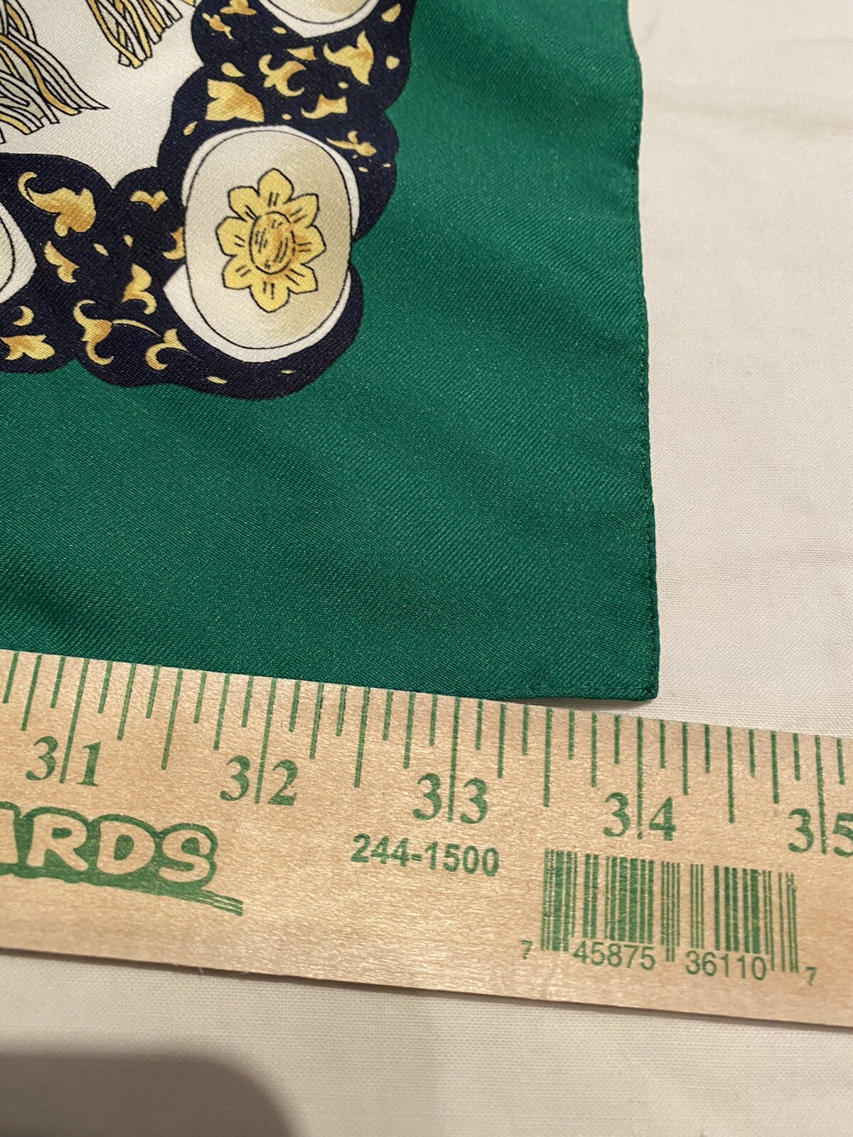 Italian Polyester Scarf Shawl Large Green Unbranded