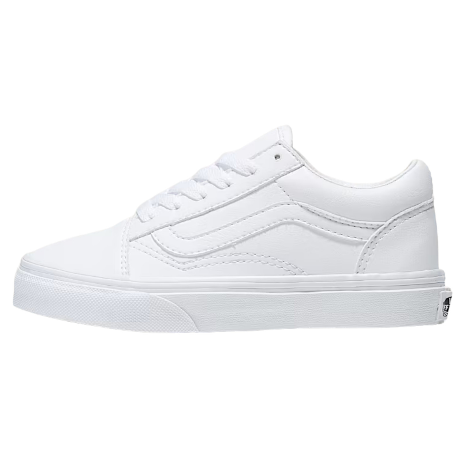 Vans Classic Old Skool Synthetic Leather Skate Shoes White/White