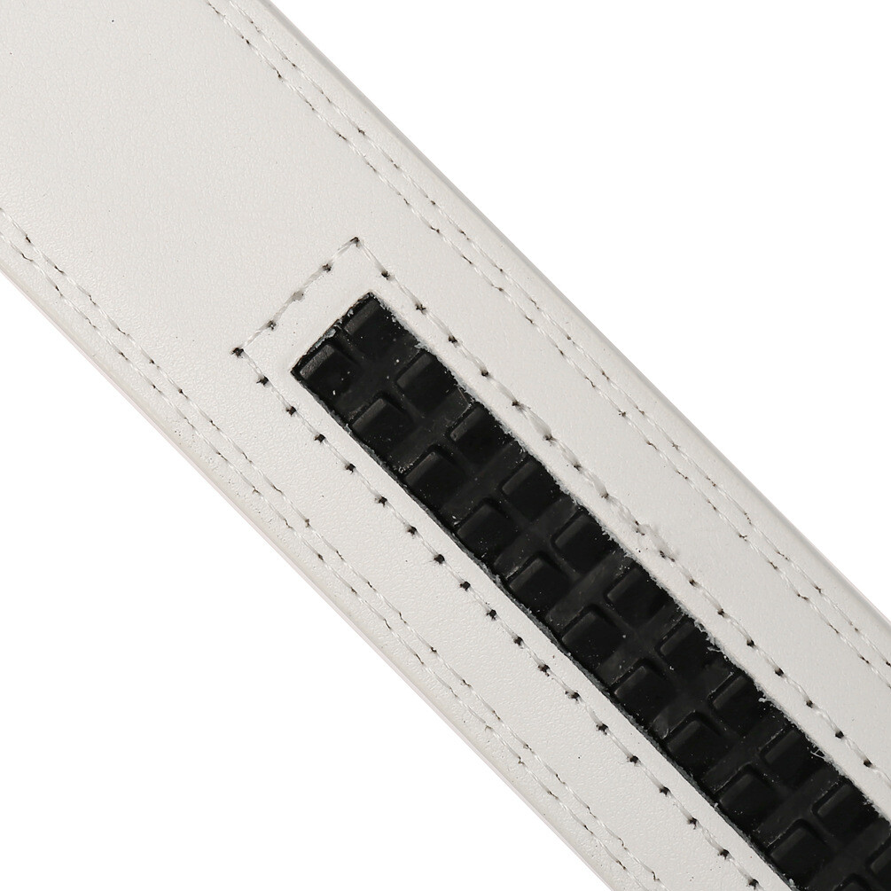 3.1cm Business Men’s Automatic Buckle Belt Multicolor Leather Ratchet Strap Gift