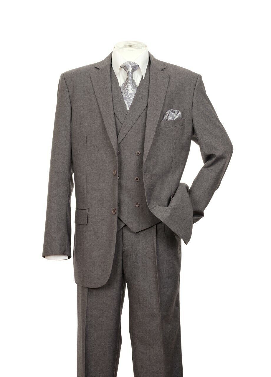 Men’s 3 Piece Luxurious Suit With Vest&Pants Two Button Two Side Vents 5702V9