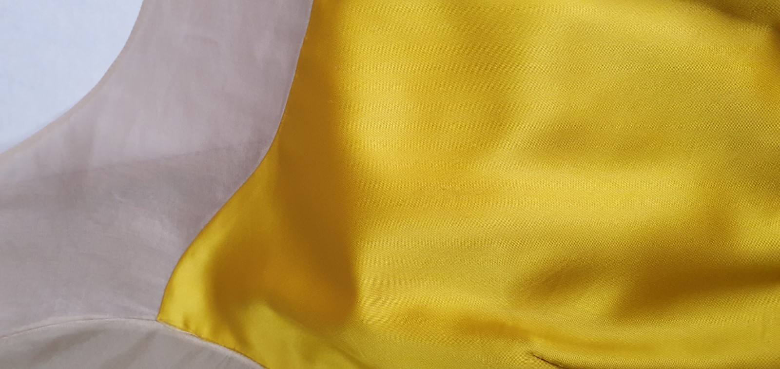Valentino Roma Yellow Satin Cocktail Dress Crystal Belt IT 40 US 4 Made in Italy