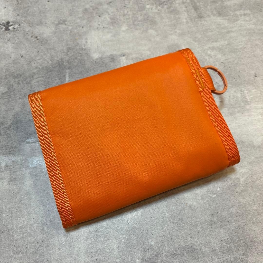 Porter Capsule Bifold Wallet Orange Leather Used with Wear