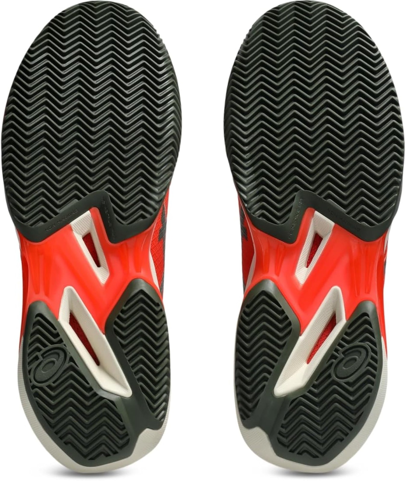 ASICS Men’s Solution Speed FF 4 Clay Tennis Shoes, 6.5, Cherry Tomato/Vintage Kh