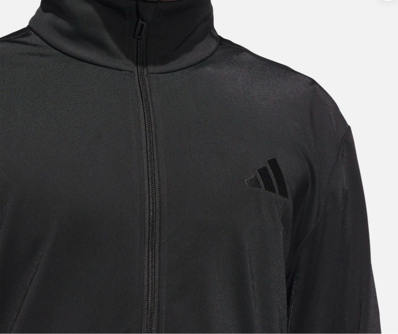 NWT Adidas Men’s Tricot Track Jacket Full Zip Athletic Black Size L