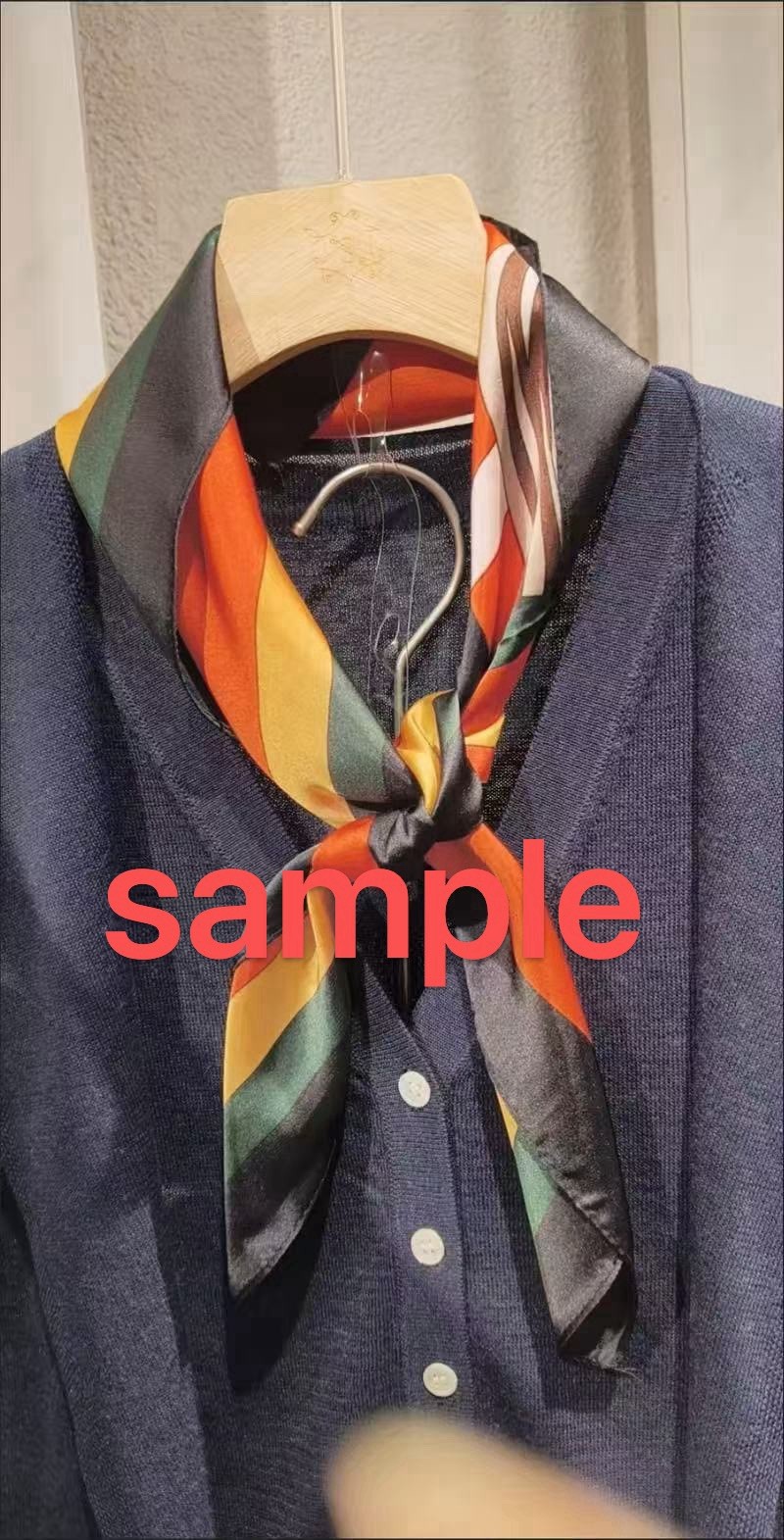 Women’s Square Scarf Geometric Equestrian Horse Multicolor Satin Polyester 35″
