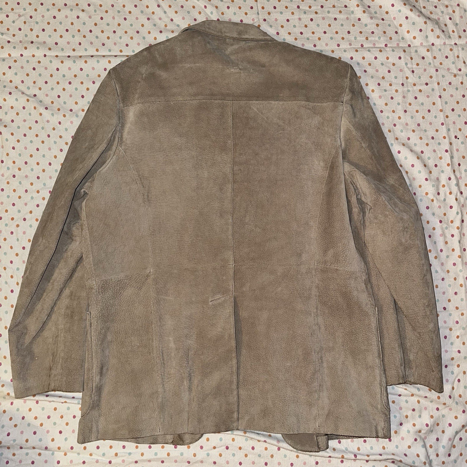 Cooper Men’s Leather Blazer Sport Coat – Size 44 Tan Suede Classic
