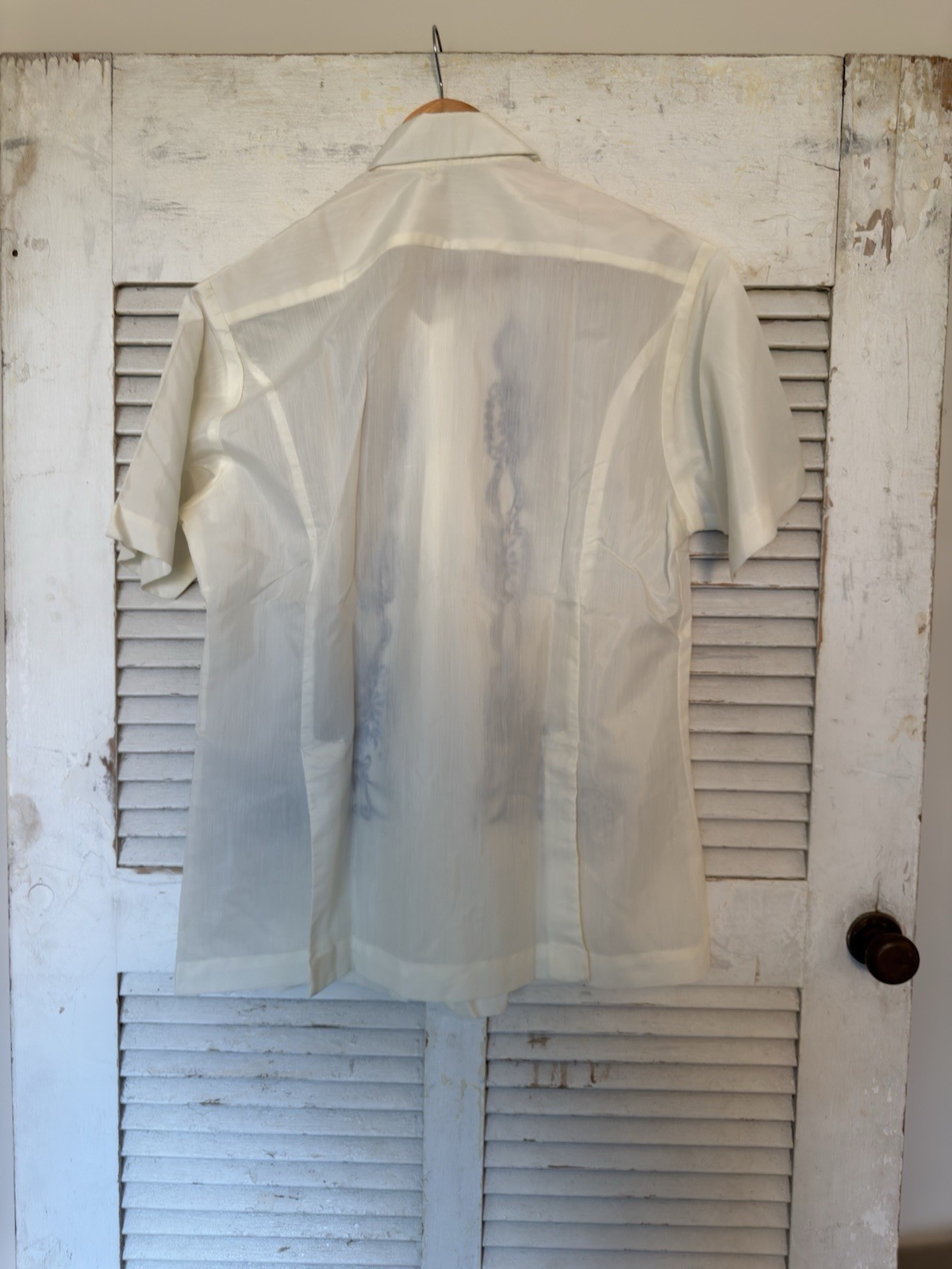Vintage Goldman Men’s Shirt Olongapo City 1950’s Military Marines Navy M/L