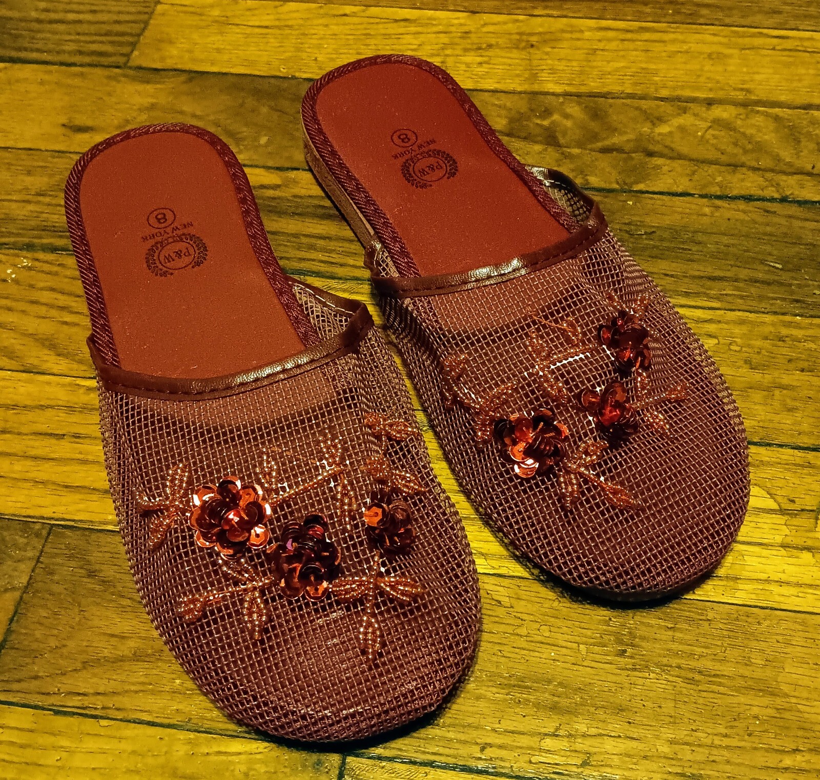 New Women’s Mesh Sequin Comfort Slippers in 13 Colors