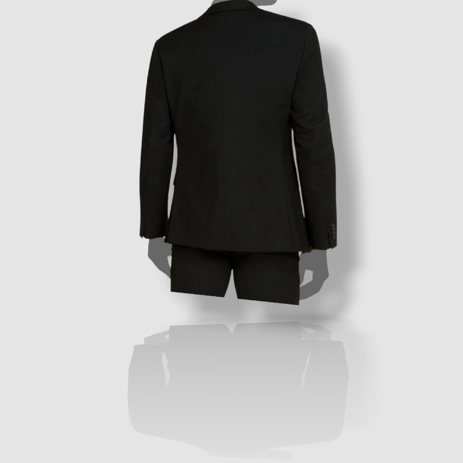 Alfani Men’s Black Slim-Fit Jacket Vest Pants 3-Piece Suit Size 40R 34W 30L
