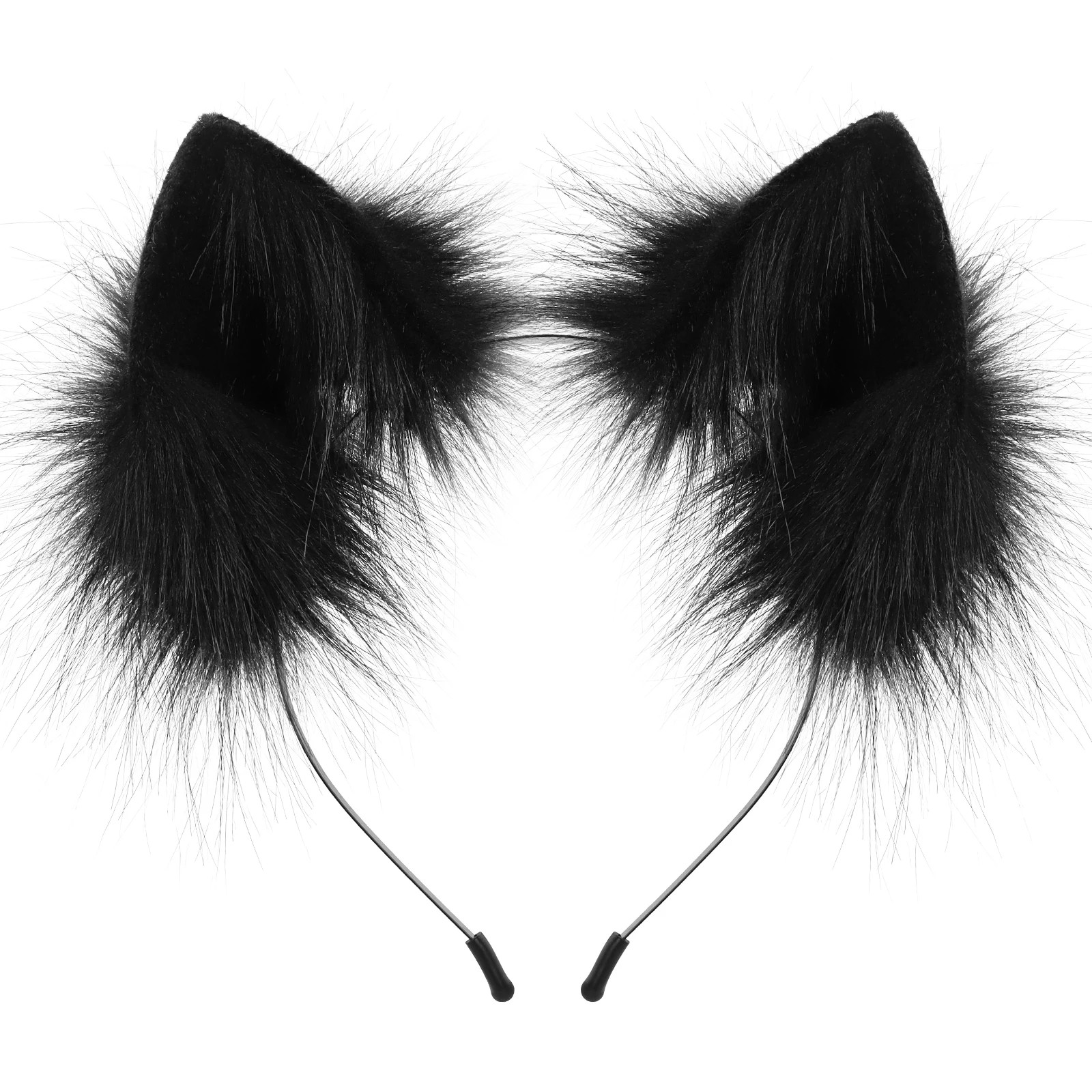 Handmade Faux Fur Animal Ears Headband Furry Cat Fox Ear Hairhoop Headwear