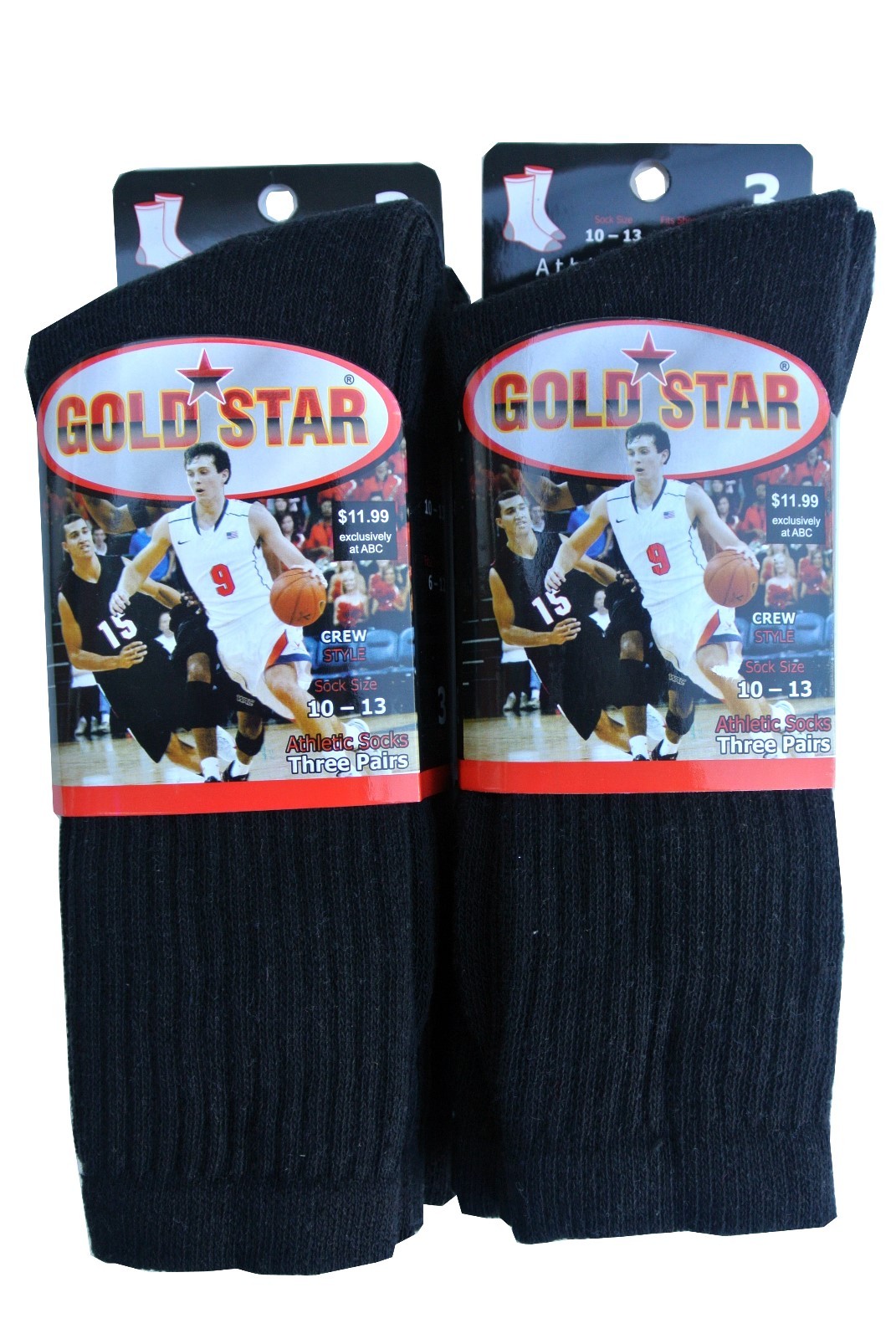3 OR 12 pairs Men’s Crew Socks Cotton Cushion Sport 10-13 Multi-color
