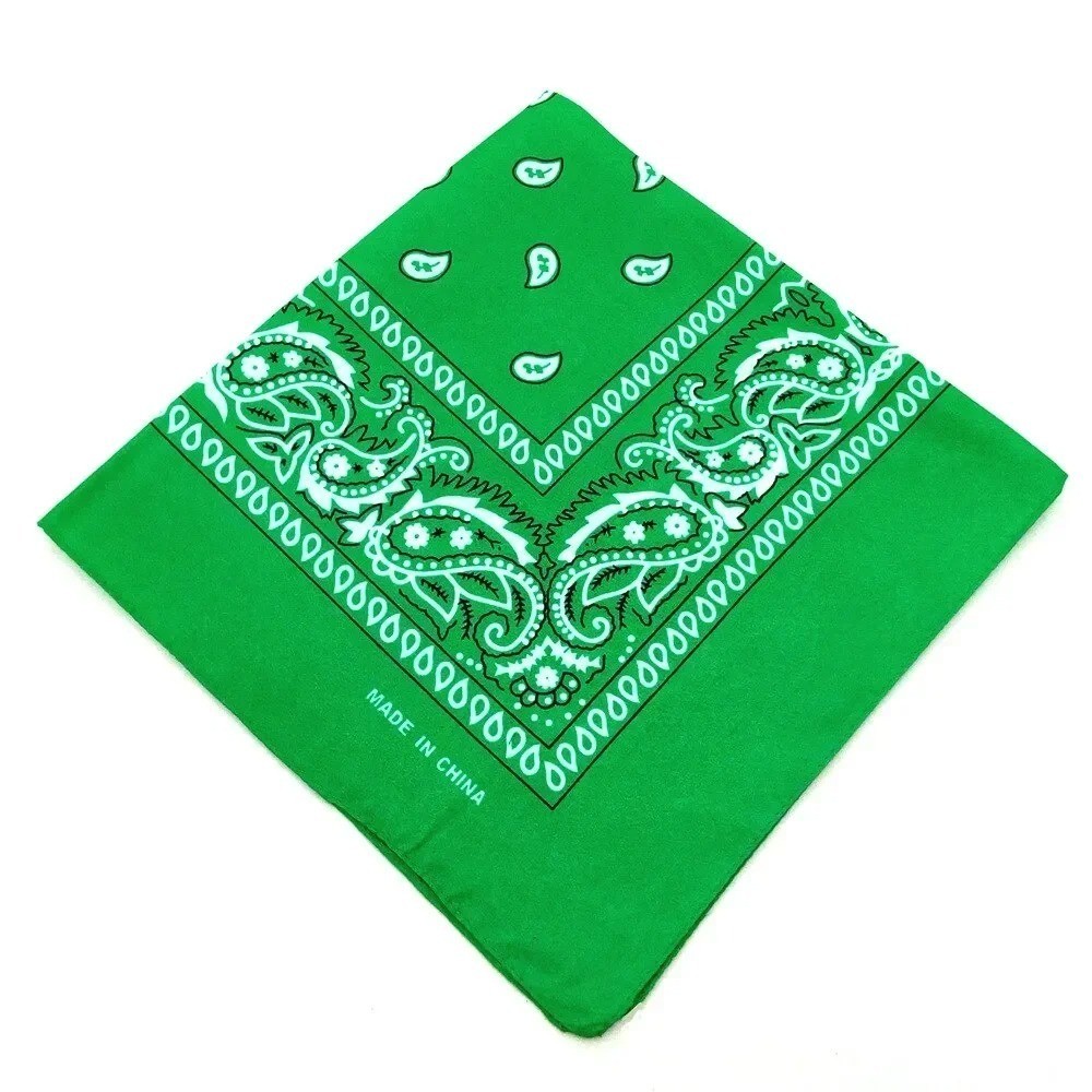1-10Pcs Bandana 100% Cotton Paisley Print Double-Sided Scarf Head Neck Face Mask