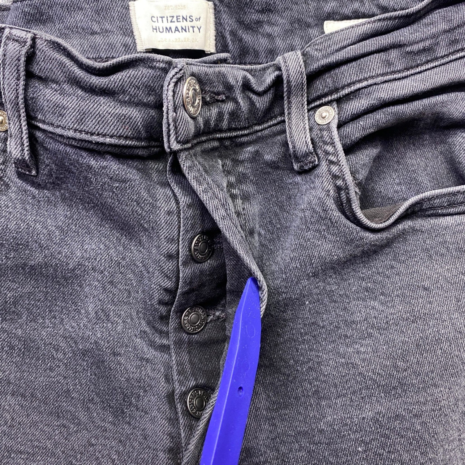Citizens of Humanity Charlotte High Rise Straight Jeans Black 1731-1378 Size 28
