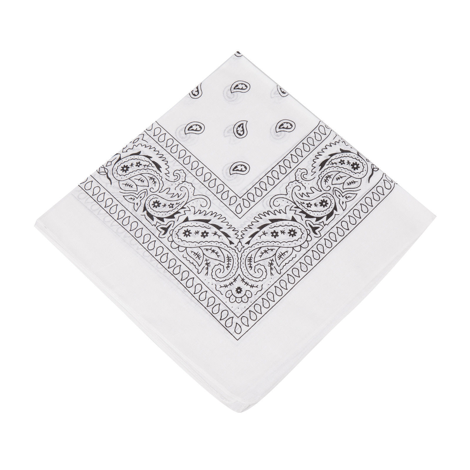 3-Pack Bandana 100% Cotton Paisley Print Double-Sided Scarf Head Neck Face Mask