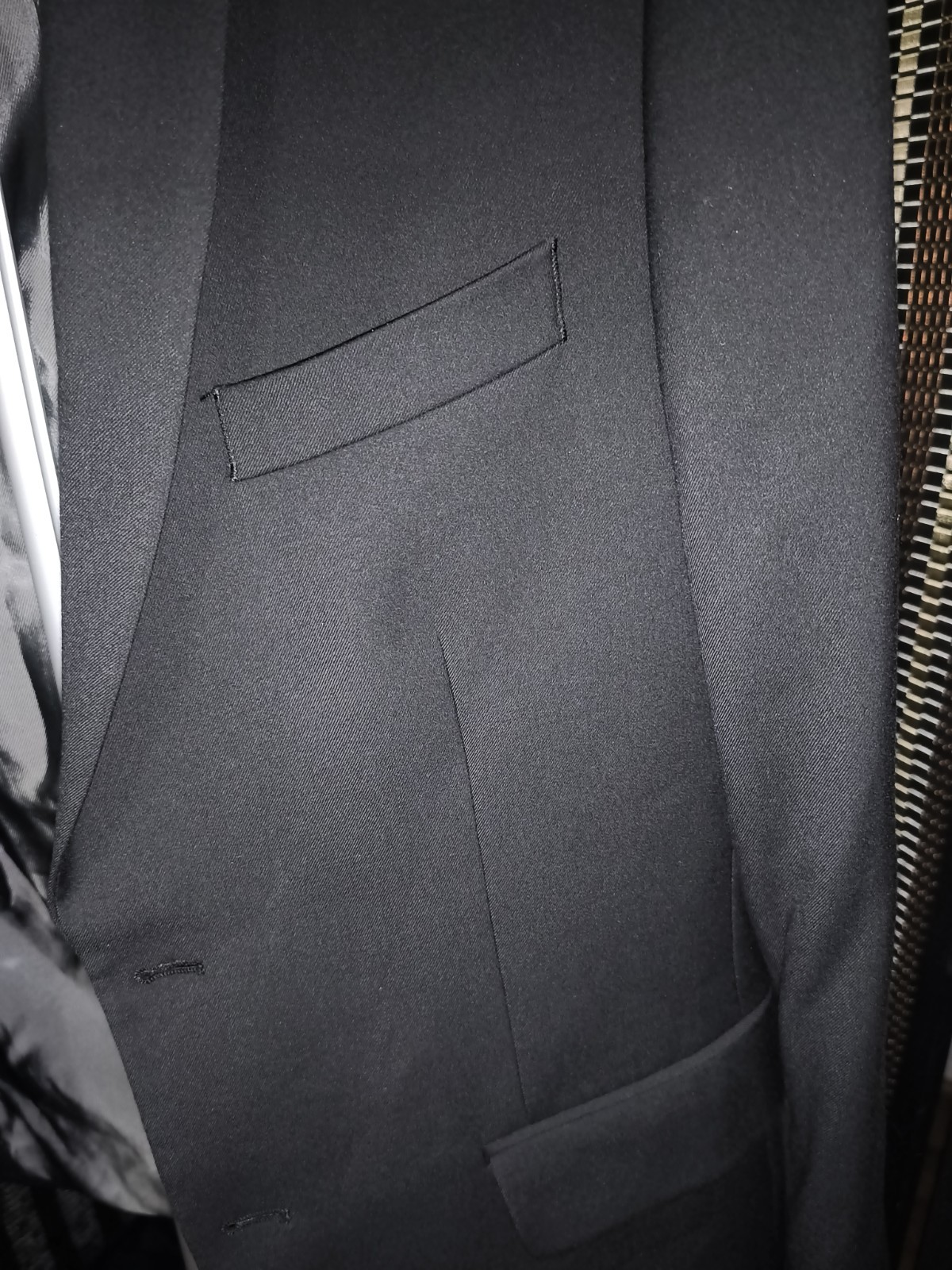 Perry Ellis Blazer Mens Size XL Black Slim Fit Sport Coat Suit Jacket