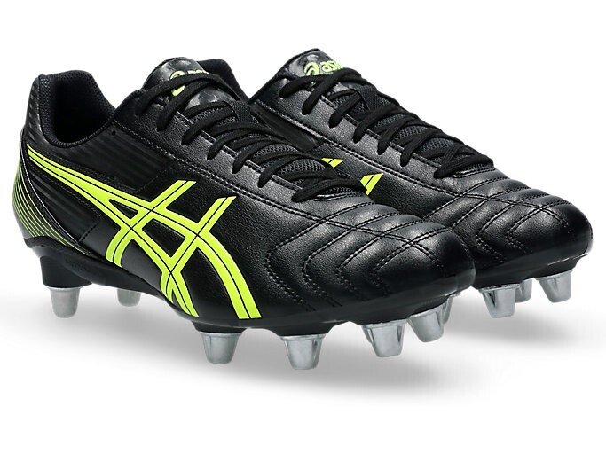 ASICS Rugby Cleats LETHAL TACKLE WIDE 1111A263.001 Black/Safety Yellow 2025 NEW!