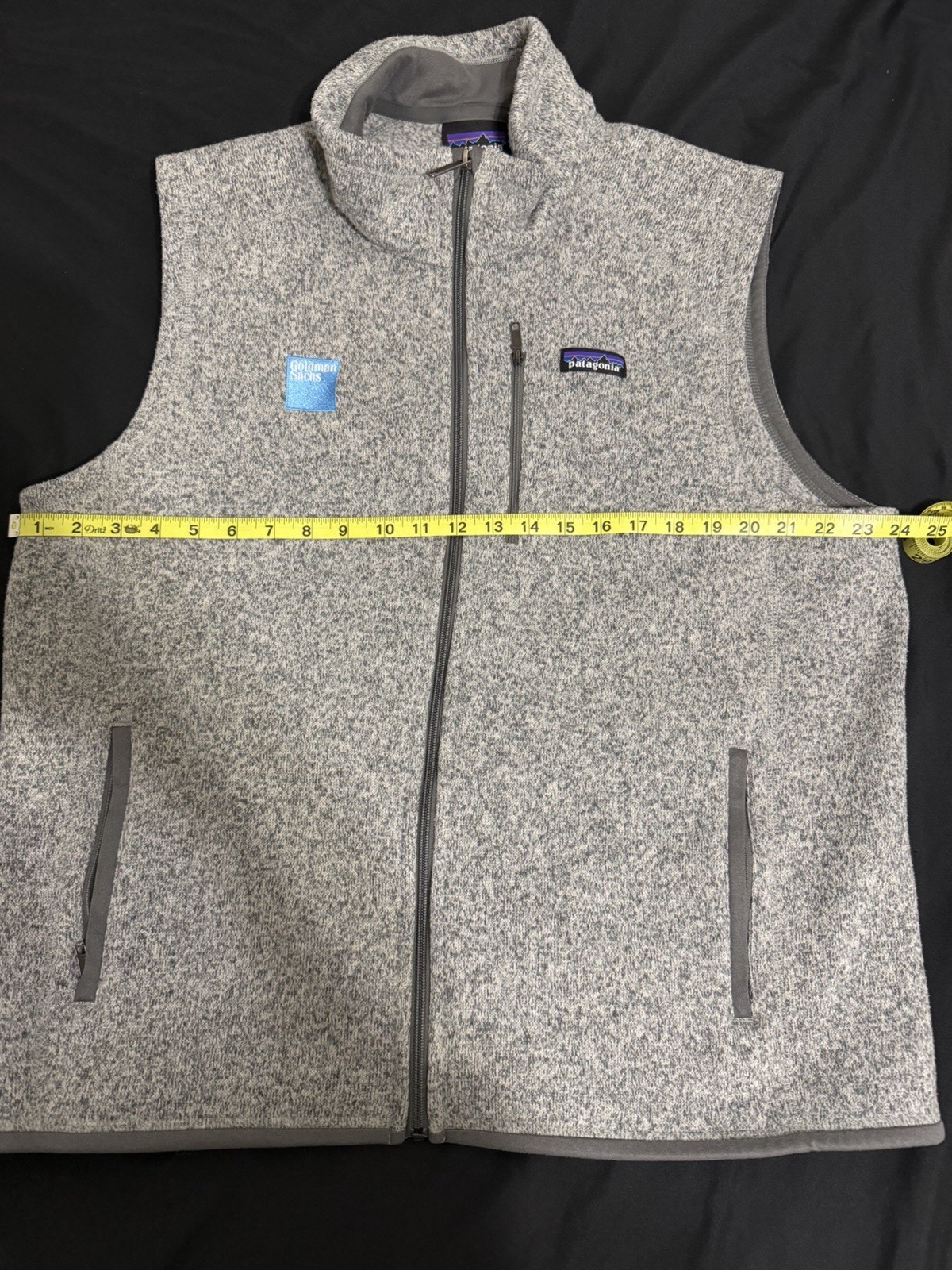 Goldman Sachs Patagonia Gray Vest XL