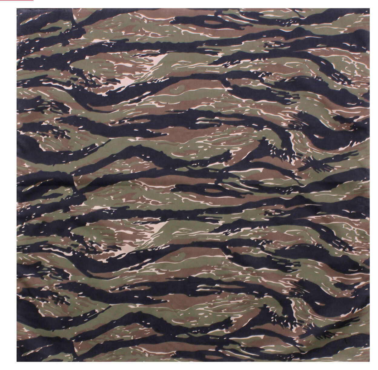 New Large Tiger Stripe Camo – Military Jumbo Bandana 27 In. X 27 In.