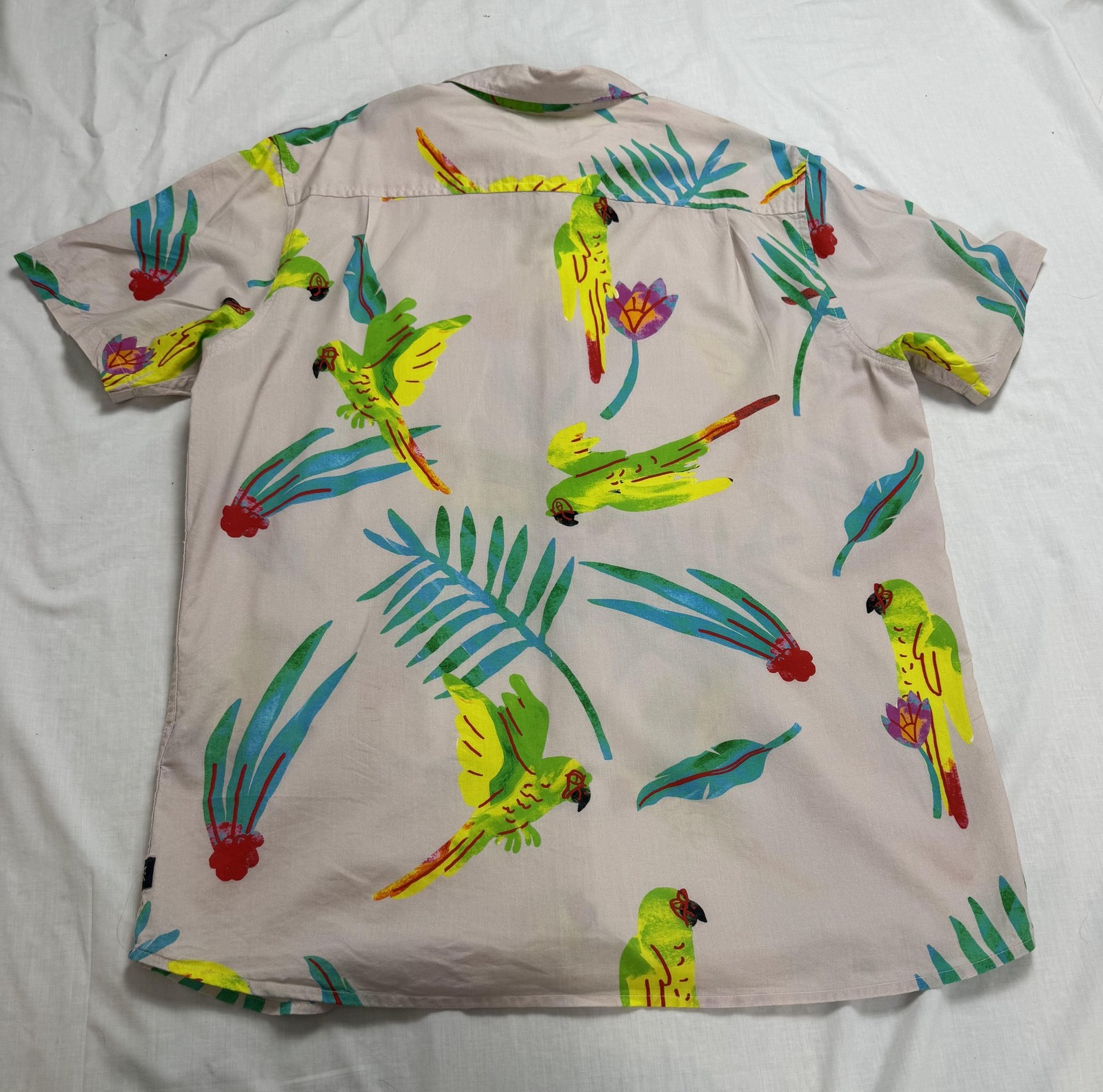 Roark Shirt Mens Large Parrot Tropical Button Up Jamie Thomas Capsule RW590