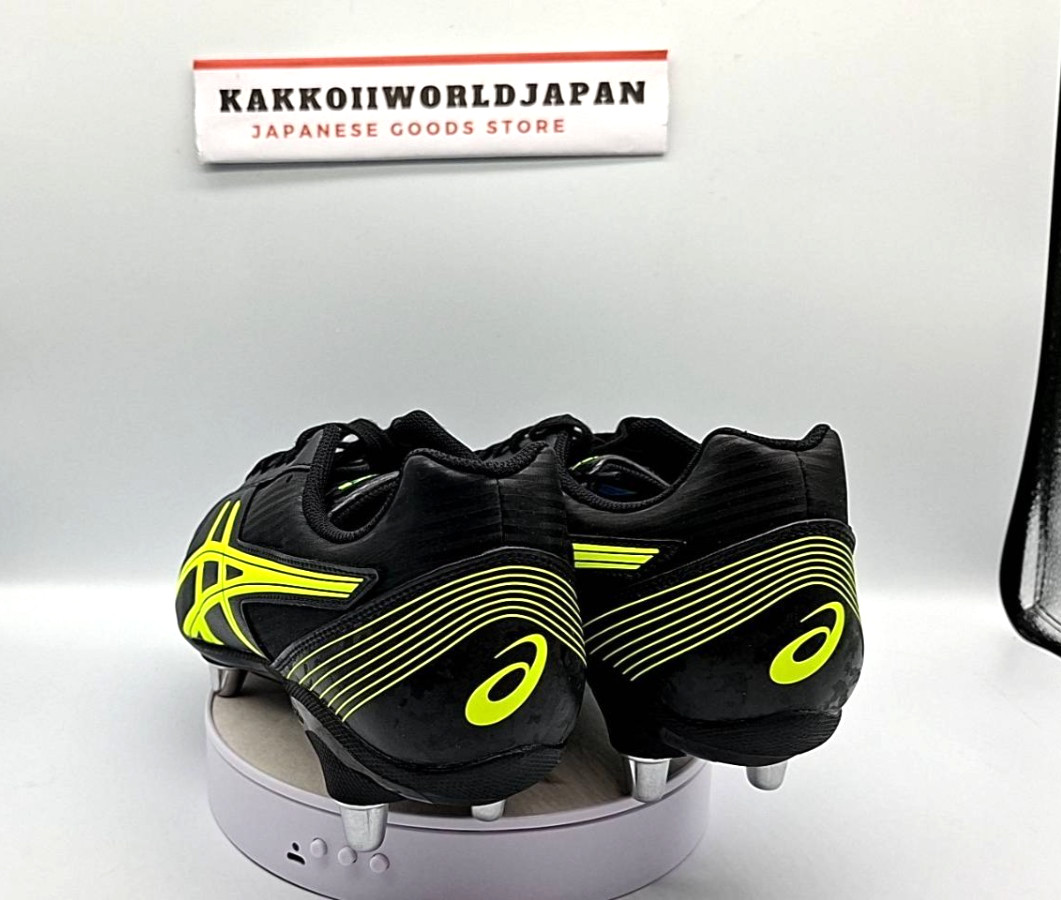 ASICS Rugby Cleats LETHAL TACKLE WIDE 1111A263.001 Black/Safety Yellow 2025 NEW!
